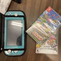 Nintendo Switch Lite With 4 Games
