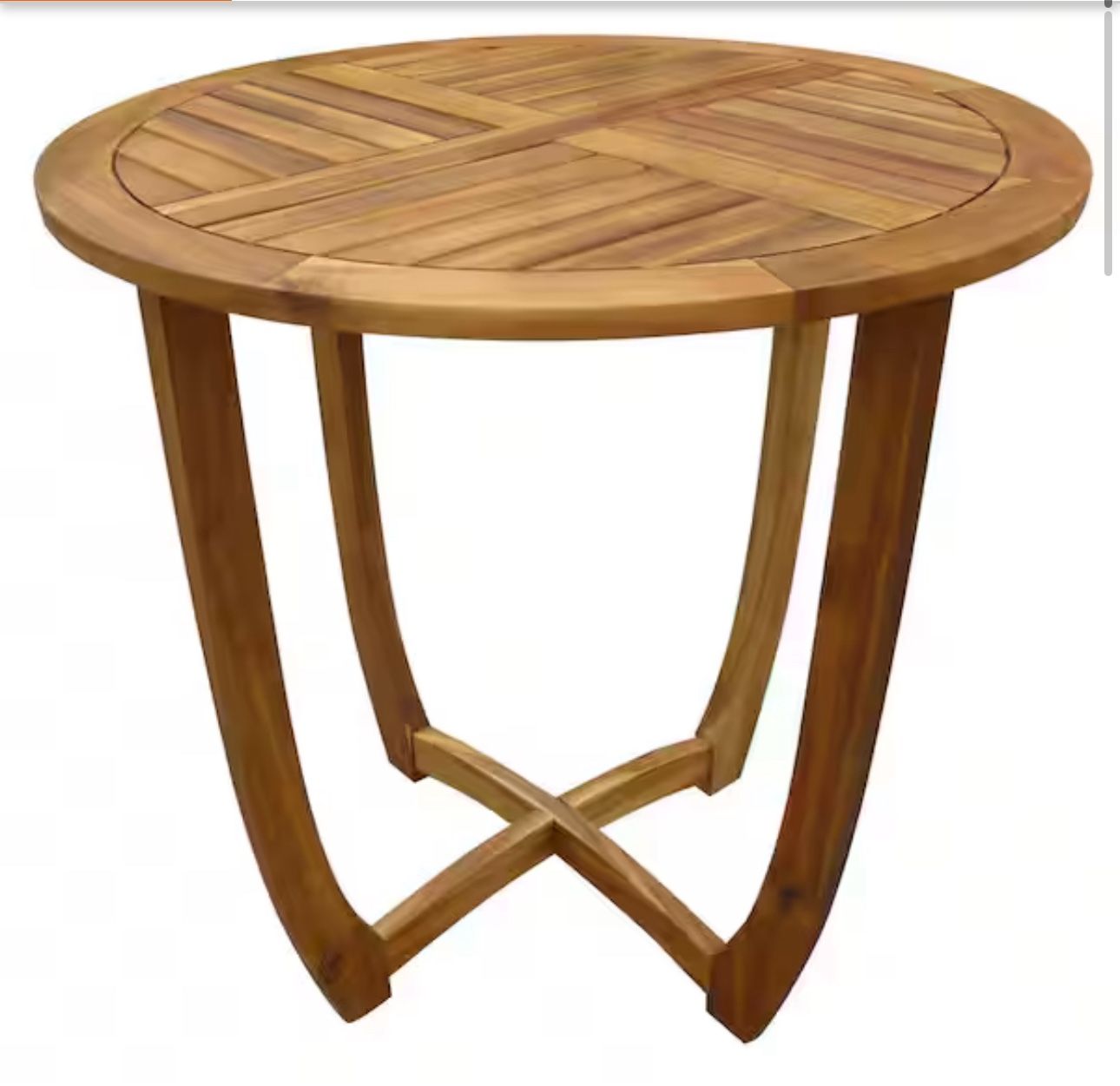 Modern Design Round Outdoor Acacia Wood Bistro Table Teak