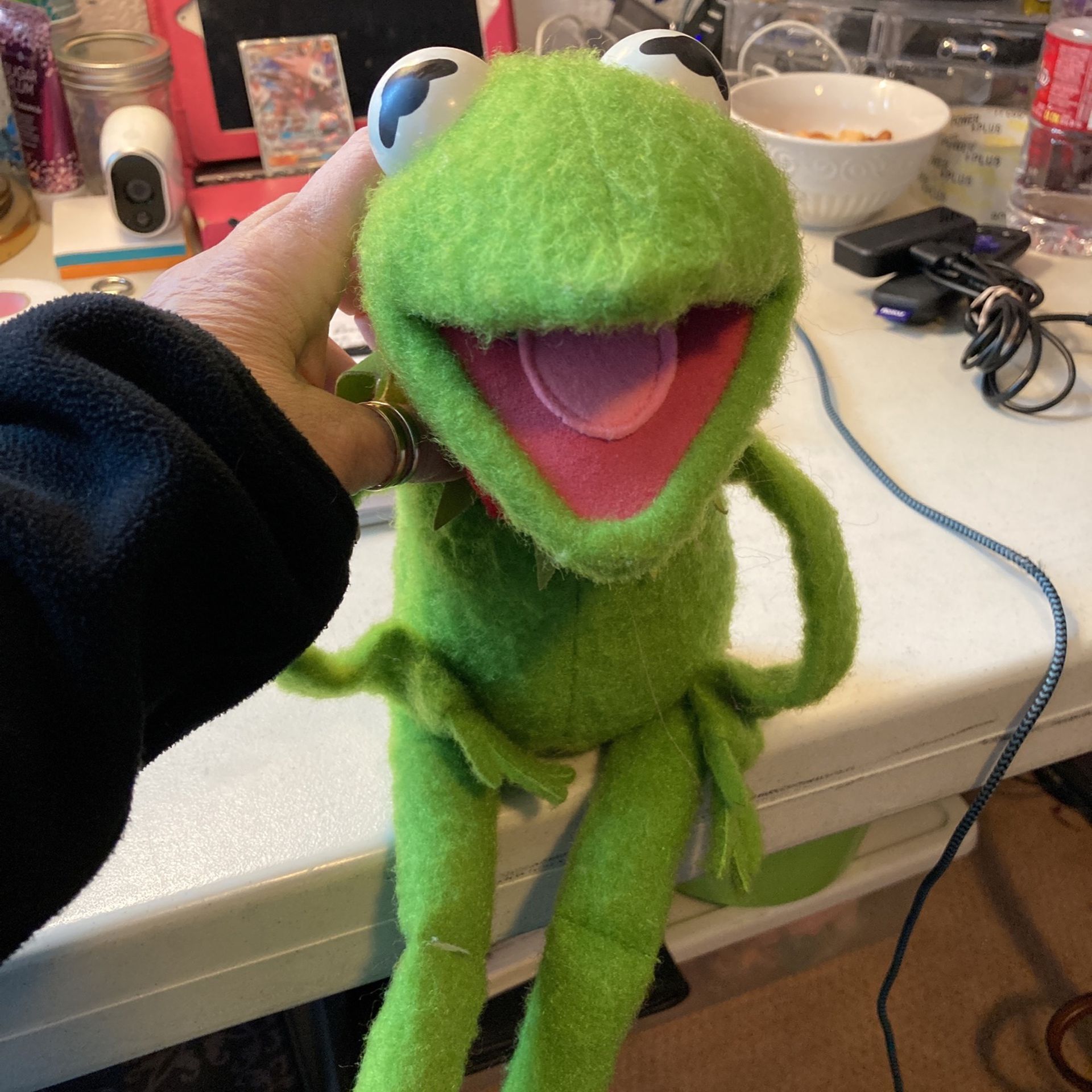 KERMIT the Frog Vintage 1976 Fisher Price #850 Jim Henson Polyester MUPPETS Doll