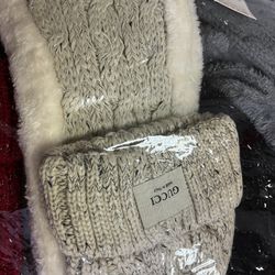 Gucci Hat And Scarf (Grey)