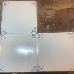 Hand Painted 5”x5”Ceramic Tile