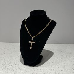 Diamond cross pendant