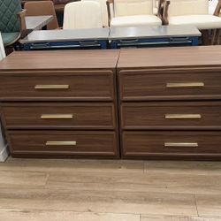 Night Stand Set 2 Oversized Extra Large Nightstands Set of 2 Tall Bedside Side Table with 3 Drawers Storage Modern End Tables Wide Night Stands for Be