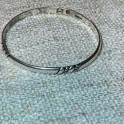 Vintage ARV Taxco Mexico Sterling Silver Bangle Bracelet