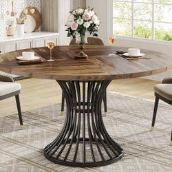 Wood Round Dinning Table 