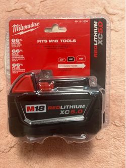 Milwaukee battery 5.0 New