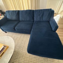 West Elm Sofa W/ Reversible Chaise