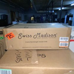 Swiss Madison Claire Rectangle Vessel Sink (scan Barcode For Picture)