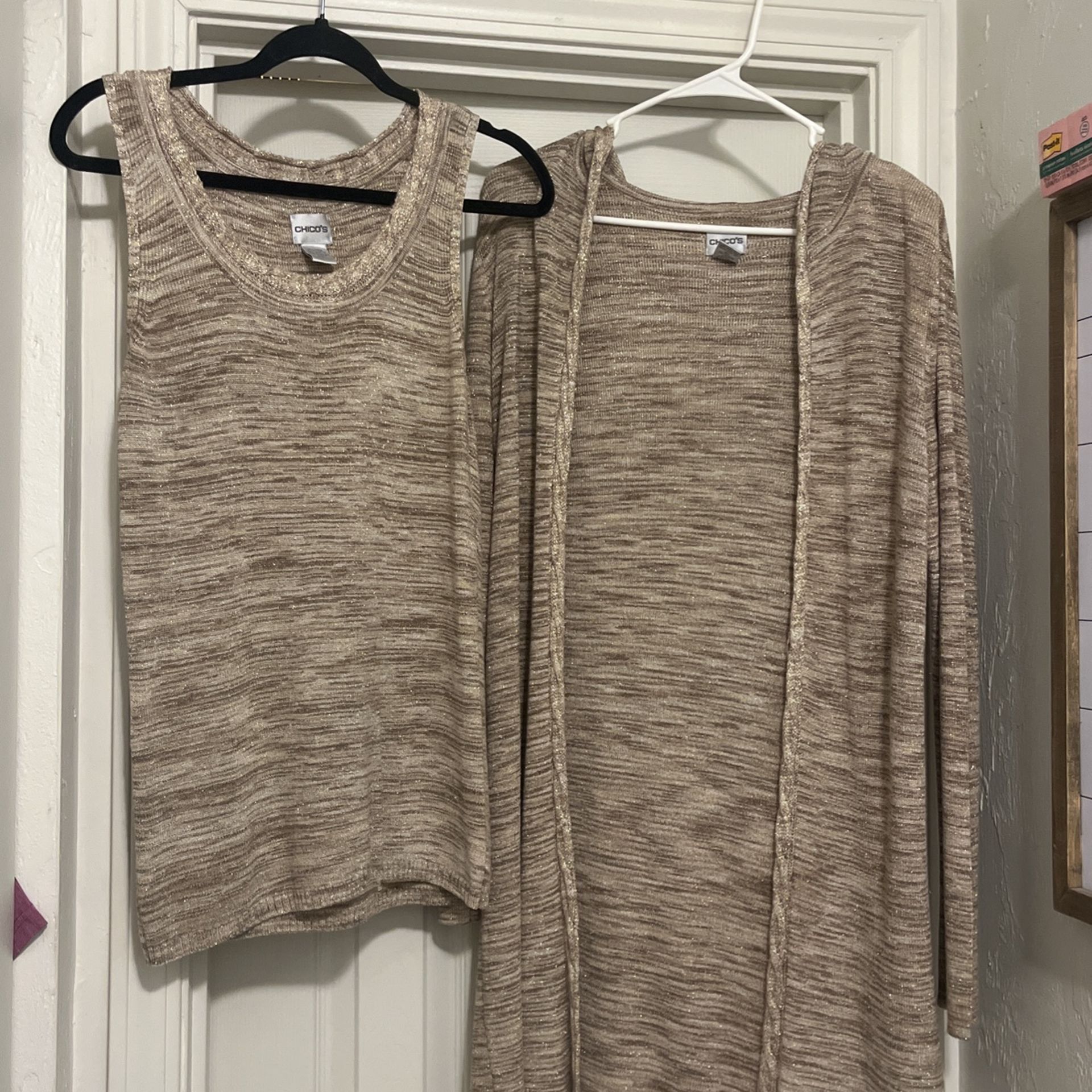 Very Super Cute Cardigan With A Matching Tank Top