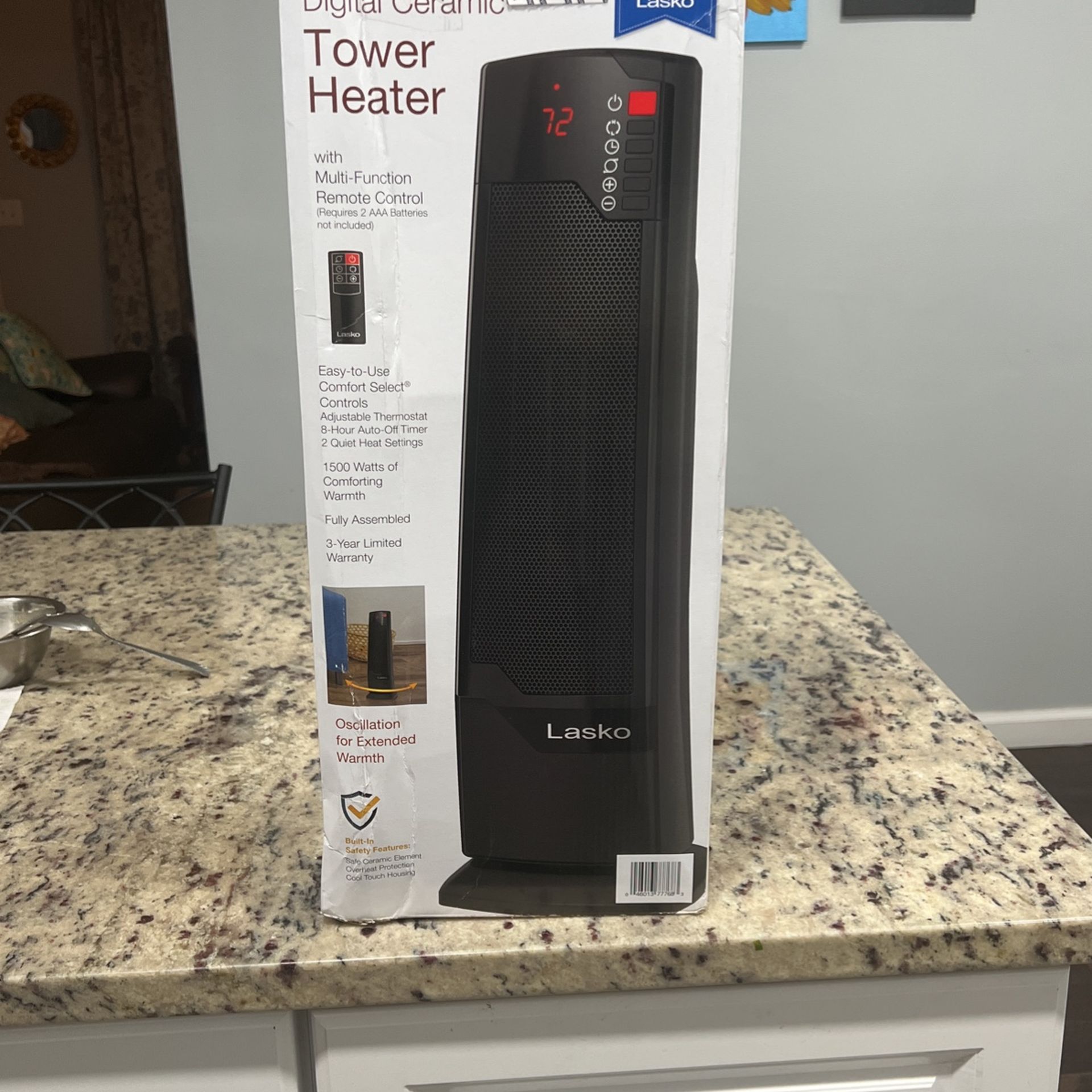 Lasko Digital Ceramic Tower Heater