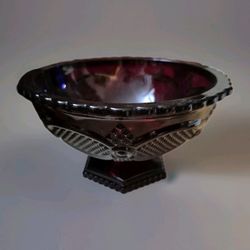 Vintage Avon Ruby Red Candy Bowl