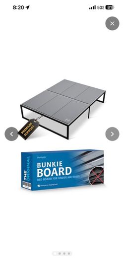 Original Bunkie Board Queen Size (60x80) - Under Bed Support Non-Slip Breathable Bed Support Board for Slatted Bed Frame, Anti-Sag, Noise Minimizing M
