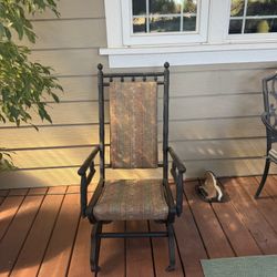 Rocking Chair American Style Vintage Victorian Edwardian Beech Dual Coil Spring