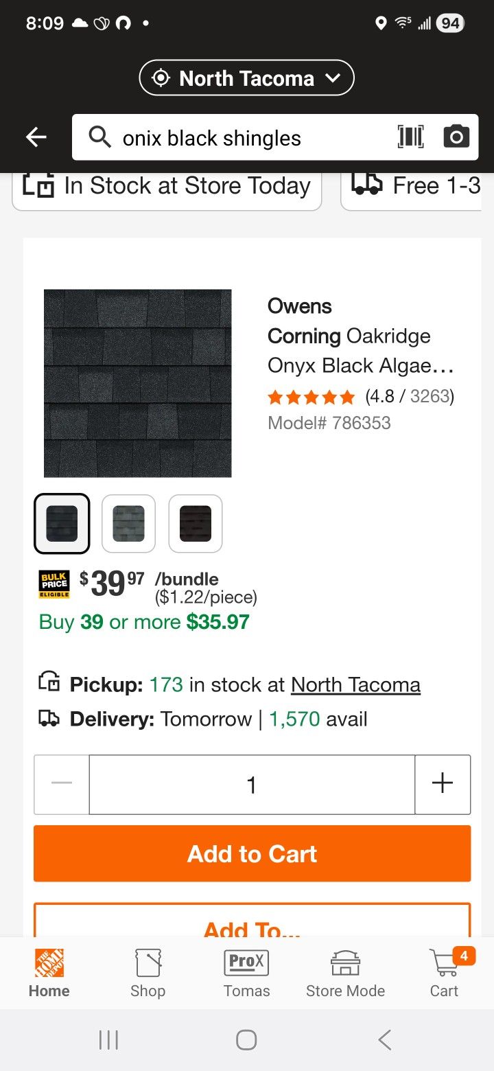 Black Onix Shingles Bundles