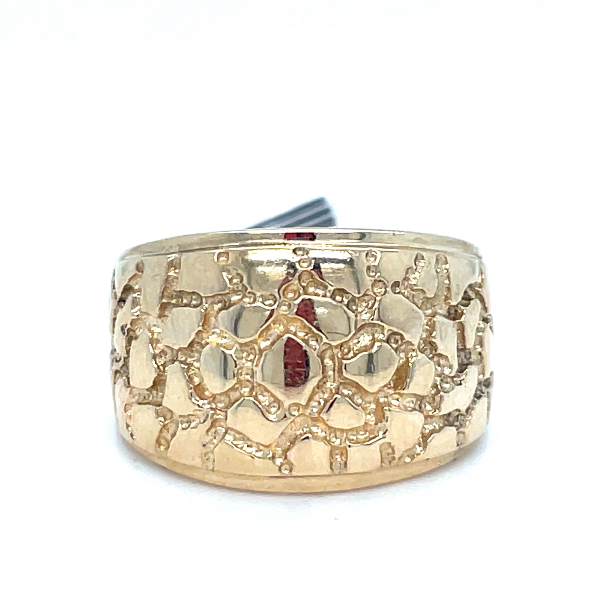 14Kt Yellow Gold Nugget Ring 5.10g Size 8 199180