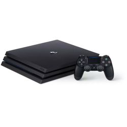 PS4 Pro With 2 Controllers And Cables - Like New