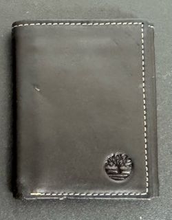 Black Leather Wallet never used but has small issue seen in photo just $5