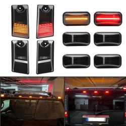 10 PCS Smoked Lens LED Cab Roof Light Kit Replacement for H2 2003-2009