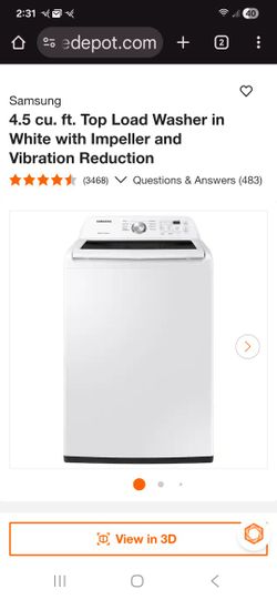 Samsung Washer $250