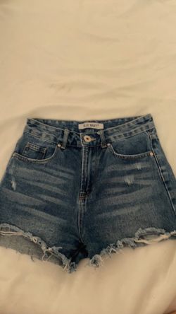 Blue Savvy Distressed Denim Jean Shorts Size 25