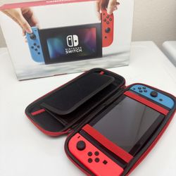 Nintendo Switch (original) with case