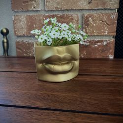 Sculpture Flower Pot Lips Desk Accessory  Thumbnail