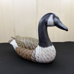 Decorative Hand Painted Wooden Canadian Goose Decoy