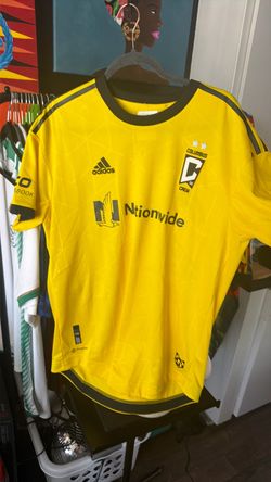 Columbus Crew Adidas MLS Soccer Jersey size L CHAINSMOKERS custom jersey NEW