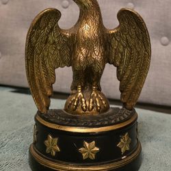 RARE Pair of Gilded Eagle Bookends by Borghese
