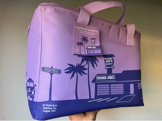 🔥 Trader Joe’s Limited Purple Bag Set – Insulated + Canvas Tote – NEW – $45