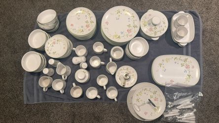 Fine China - Noritake Progression “Clear Day” 9080 Japan – Large Vintage Dinnerware Set