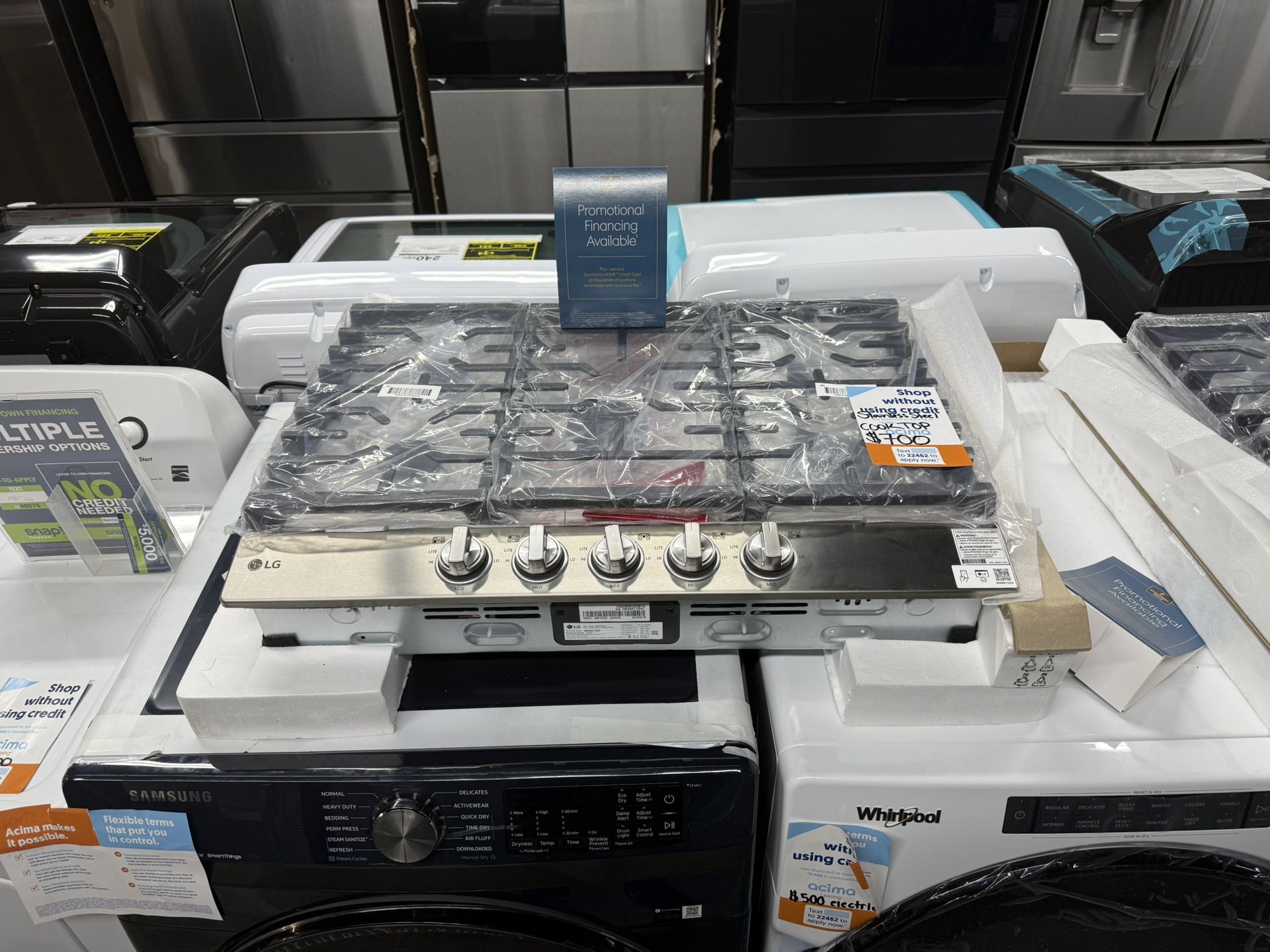 LG - 30” Wide Gas Cook Top In Stainless Steel 