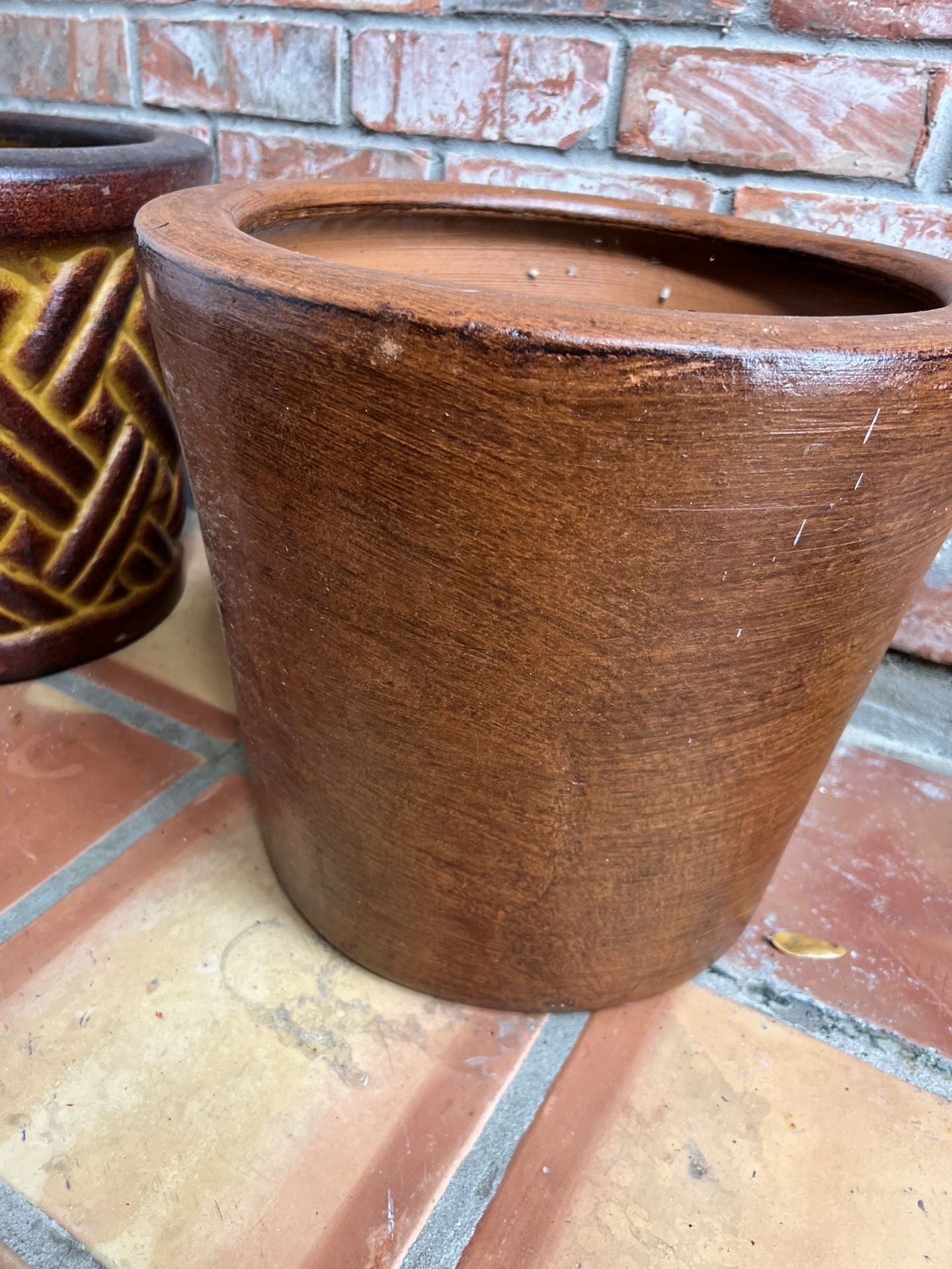 Large Clay Pottery Plant Pot NEW - Masetero NUEVO 18” tall x 16” wide   Thick clay pot MEW