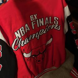 Chicago Bulls NBA Franchise Commerative Varsity Jacket red/b