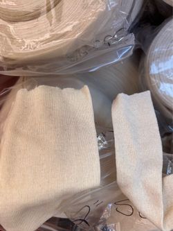 Stockinette & casting plaster.  Chino, ca