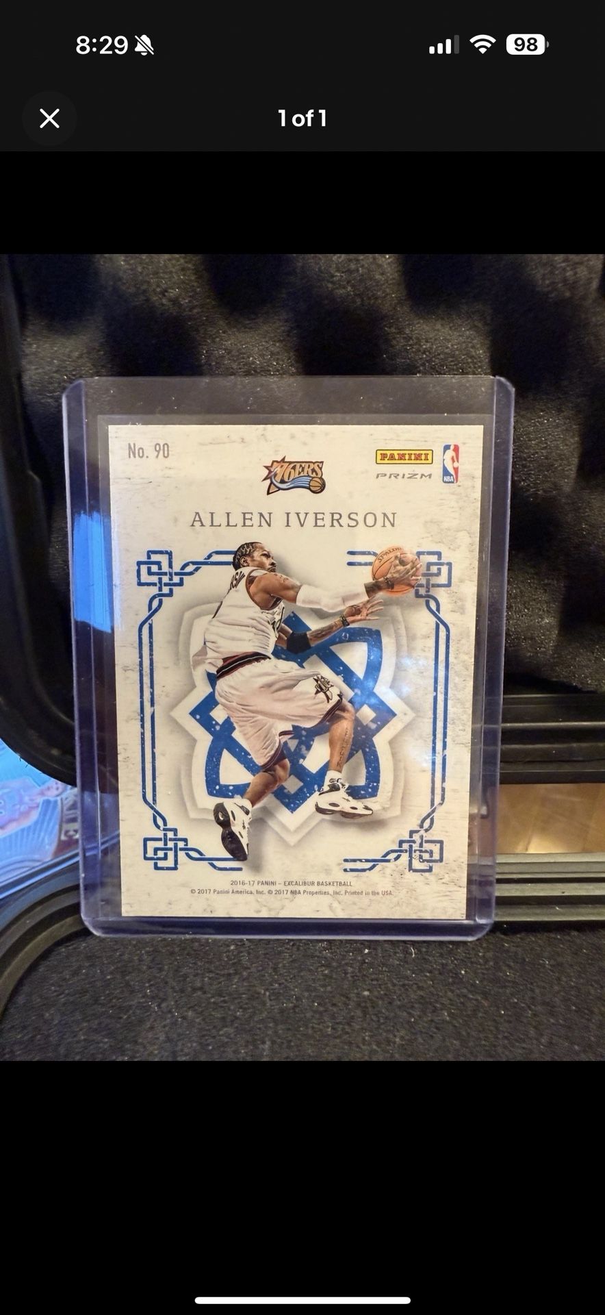 2016-17 Panini Excalibur #90 Allen Iverson Crusade Silver