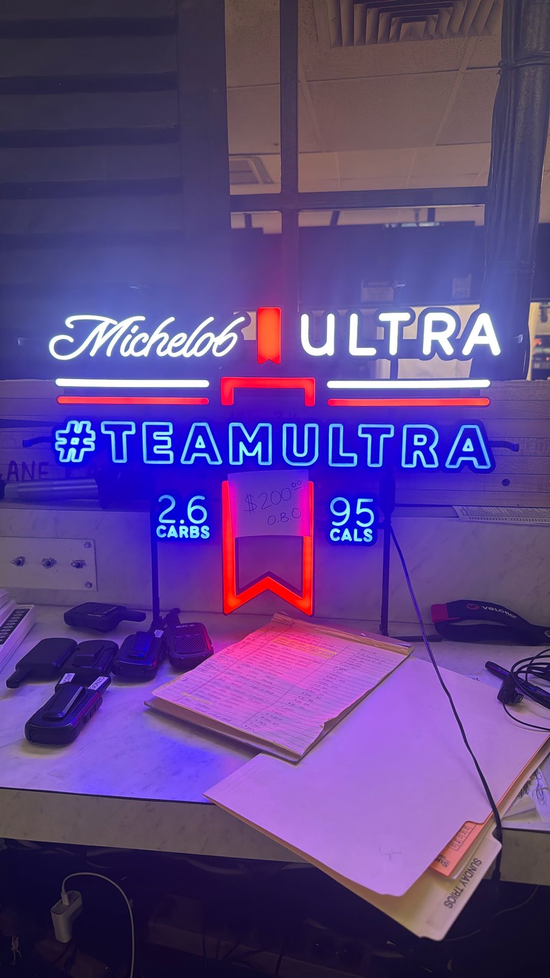 Michelob Ultra Neon Bar Sign