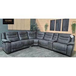 KELSEE FABRIC RECLINER SECTIONAL