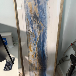 beautiful gold and blue art