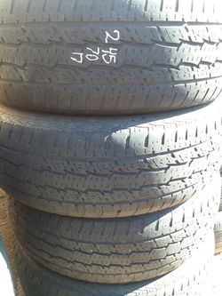 245 70 17 four general grabbler tires $20 each