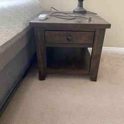 Sturdy Wooden Coffee Table, And End Table Set