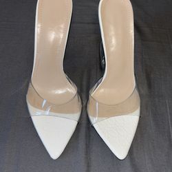 White Heels - Size 37 / US size 6.5