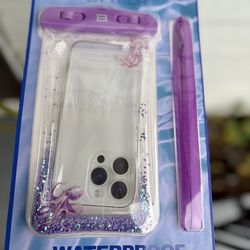 ByTech WaterProof Purple Glitter Phone Case