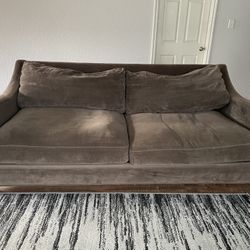 Large Coffee Brown Sofa 