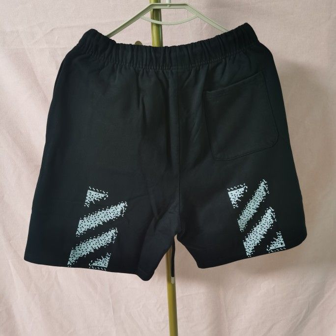 Off-White Embroidered Brushed Cotton SCRIBBLE Jogger Shorts Size M/L/XL