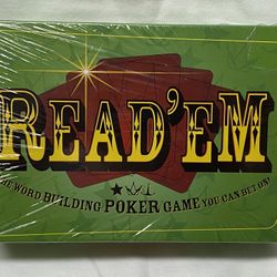 New Read 'Em Word Building Poker Board Game by Rumba - 2005 Edition - Sealed