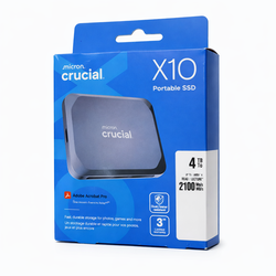 Crucial X10 4TB Portable SSD USB-C External Drive 2100MB/s IP65 NEW Sealed