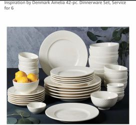 Inspiration by Denmark Amelia 42-pc. Dinnerware Set, Service for 6