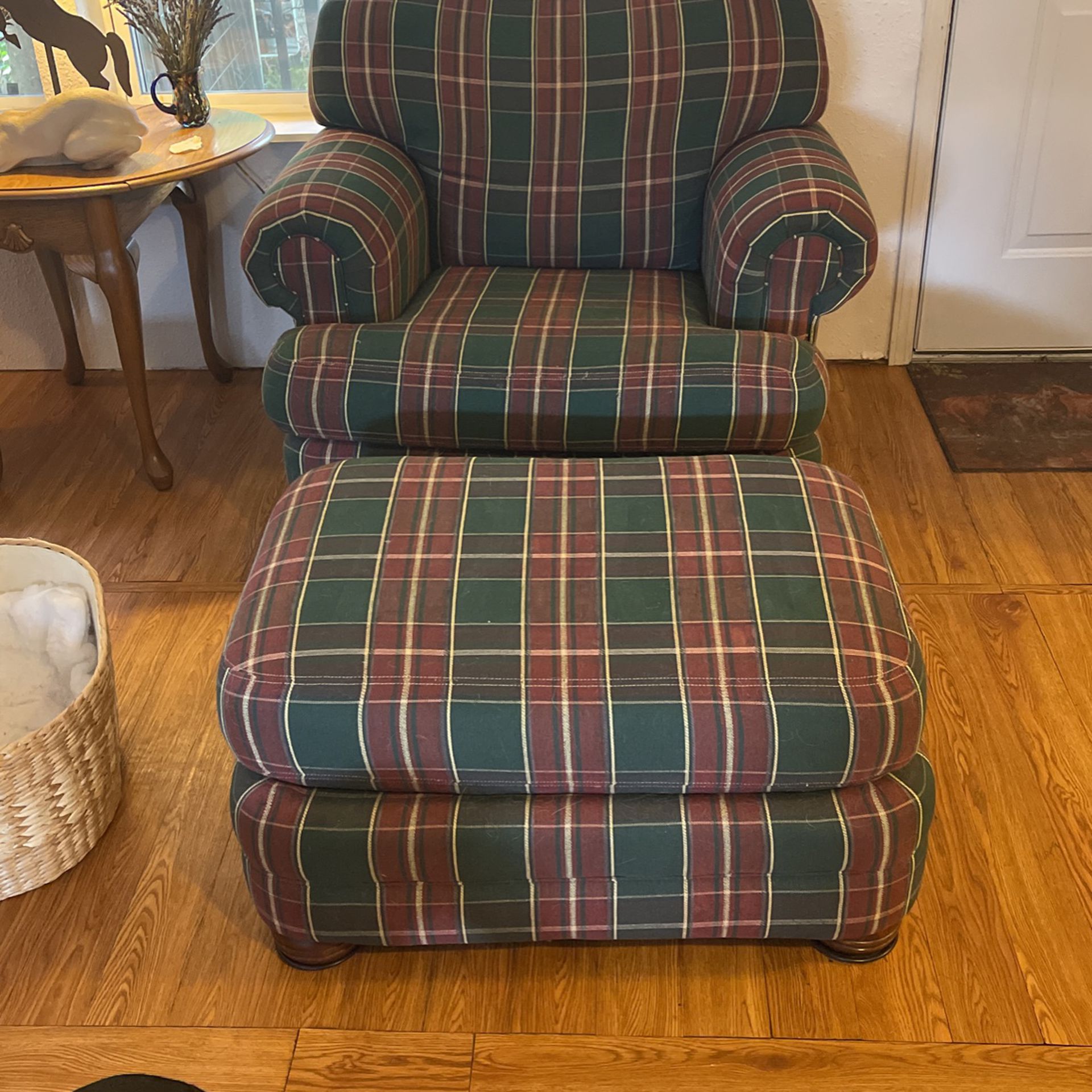 Chair with Ottoman /Footstool 