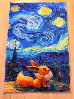 Pokemon Eevee Starry Night Rug!